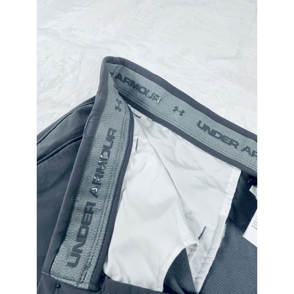 Under Armour Shorts Mens Tagged 36 Waist Gray Loose Heatgear Pockets Buttons - Picture 9 of 16